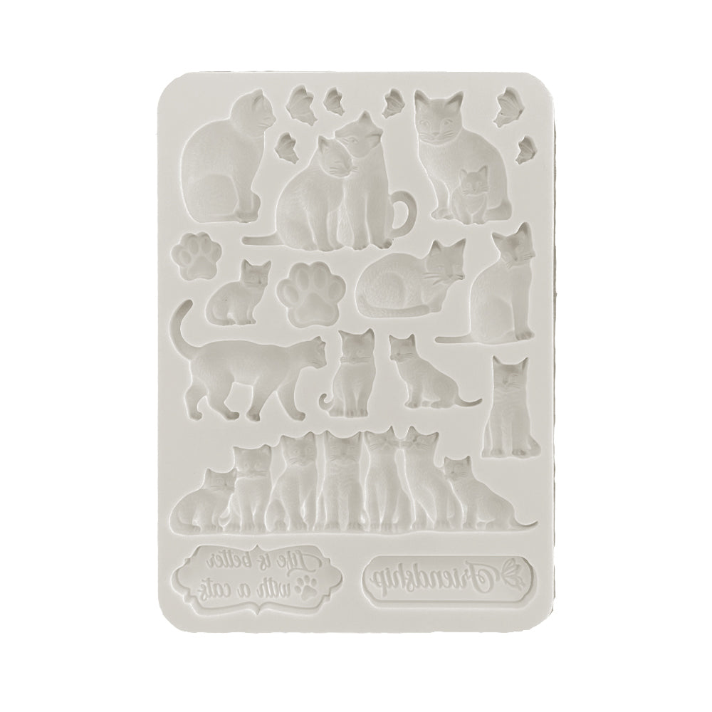 Stamperia Silicone Moulds Orchids and Cats - Cats
