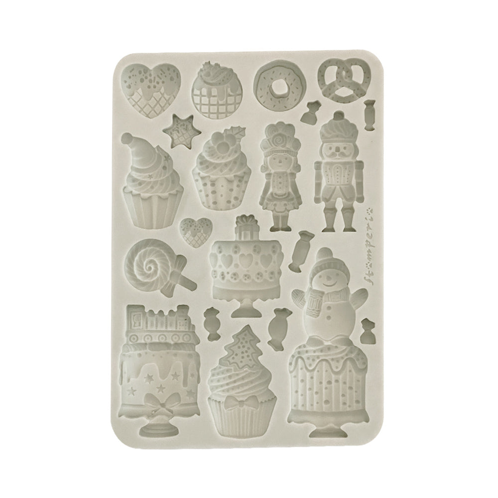 Stamperia - Candy Christmas silicone Mould Candy Christmas Cakes