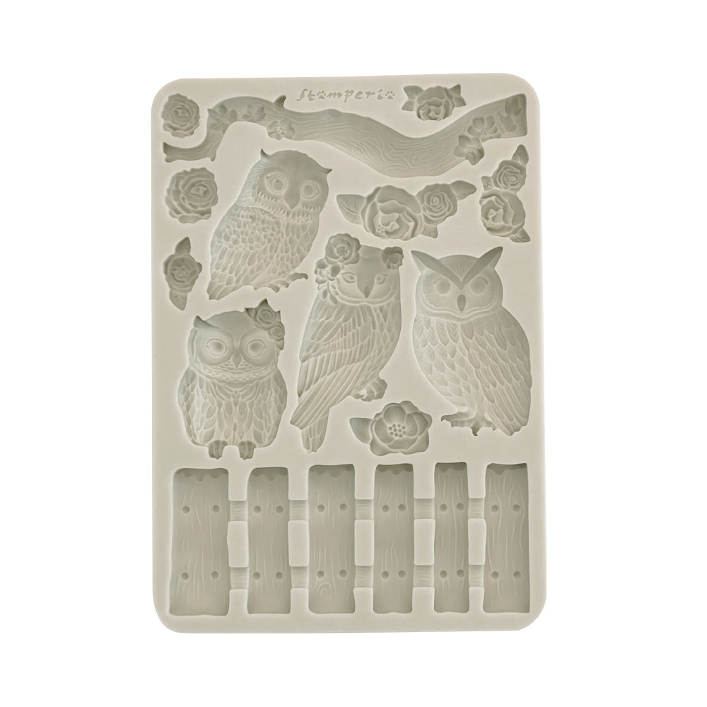Stamperia - Silicone Mould - The Owls House -the Owls houses and branches