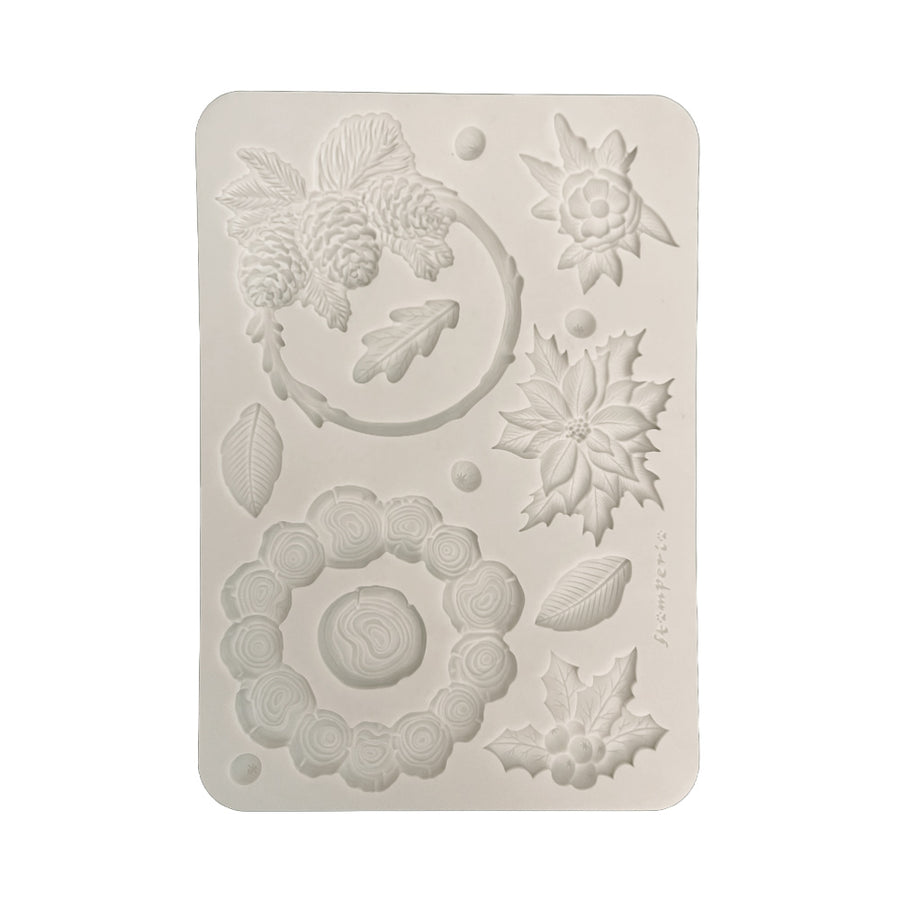 Stamperia A5 Silicone Mould - Christmas Botanicals
