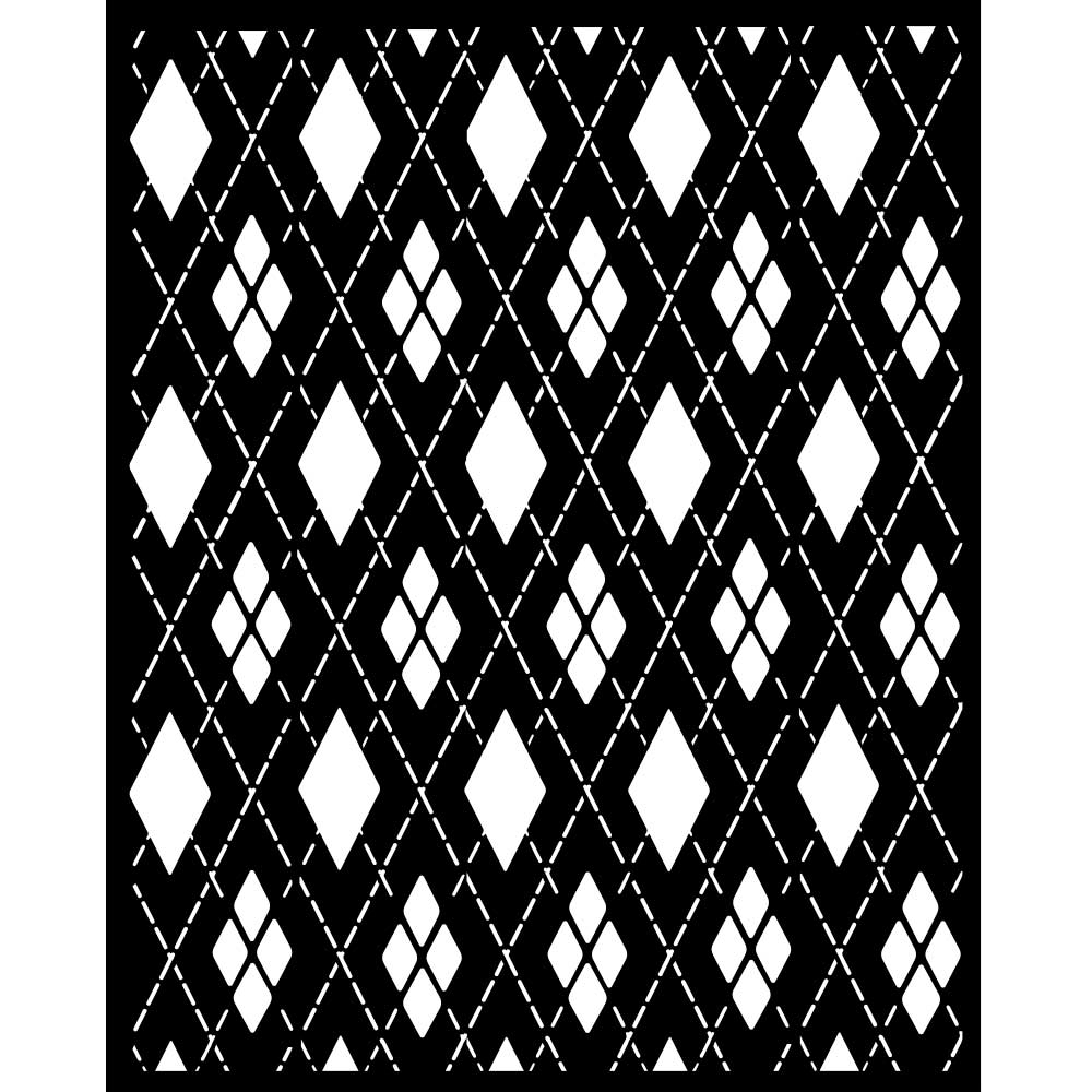 Stamperia Stencils Rhombus Pattern