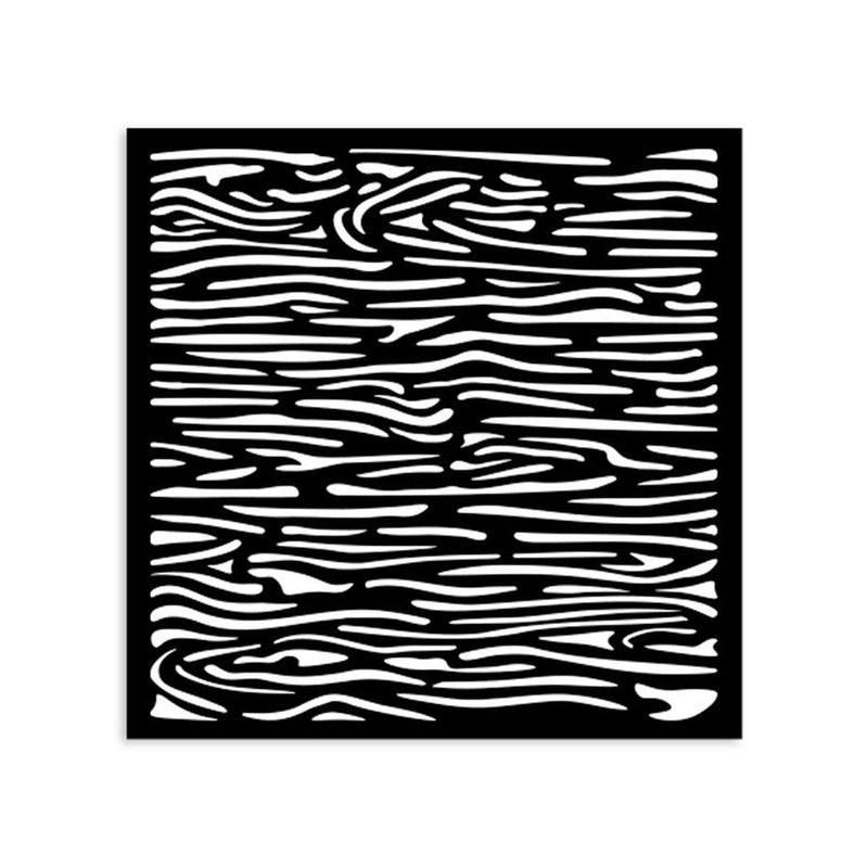 Stamperia Stencil 12 x 12cm -Silent Sea - Wood Pattern