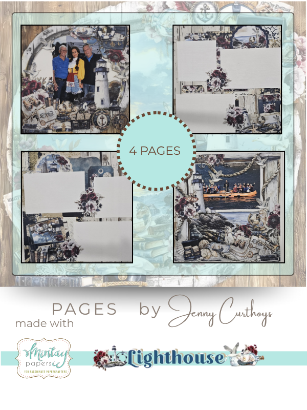 Mintay Lighthouse 4 Page kit - By the Sea