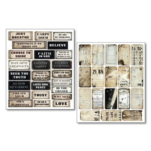 Caio Bella - Mix Media Stickers - Kind Thoughts