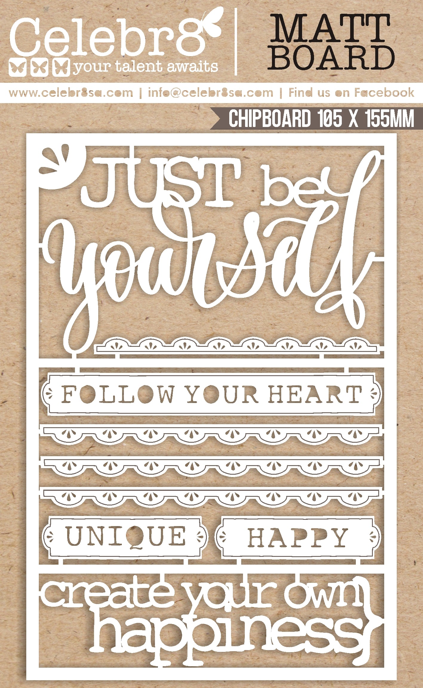 Celebr8 - Matt Board Word Titles "So Very Thankful & Elements"