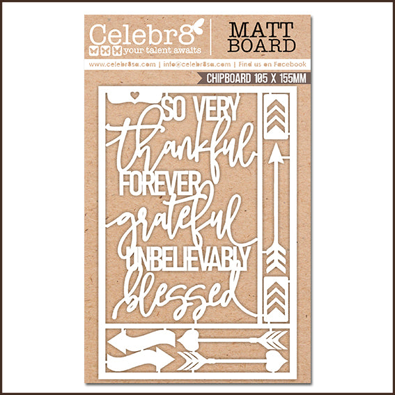 Celebr8 - Matt Board Word Titles "Beautiful inside and Out "