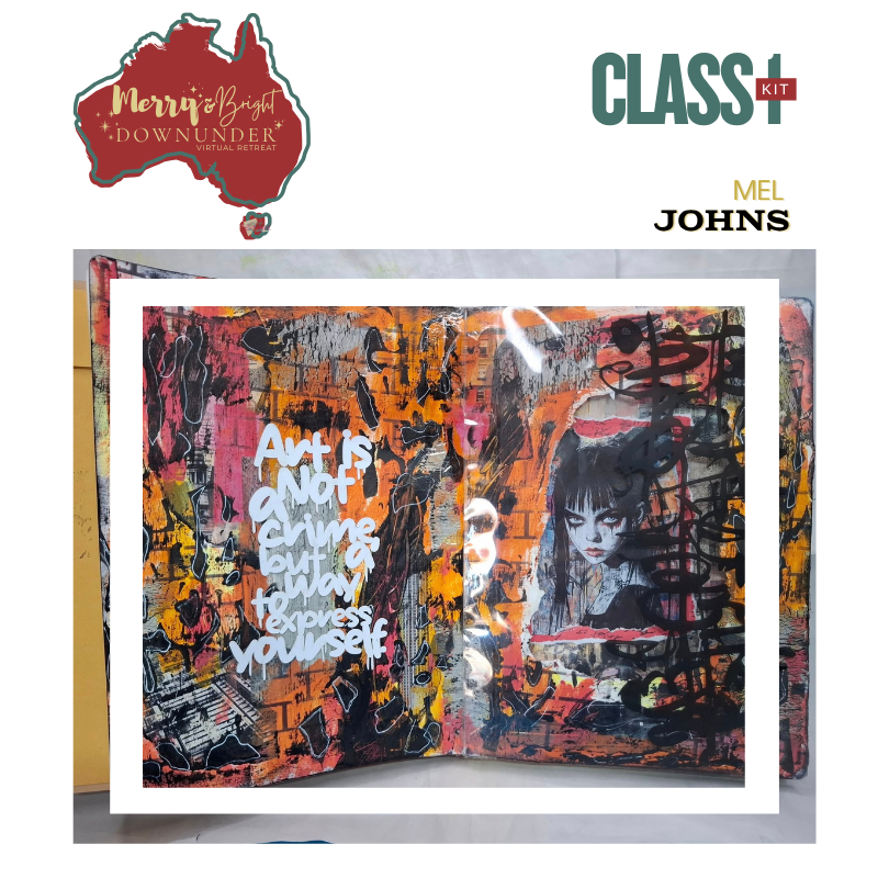 MERRY AND BRIGHT DOWNUNDER KIT MEL JOHNS GRAFFITI GIRL