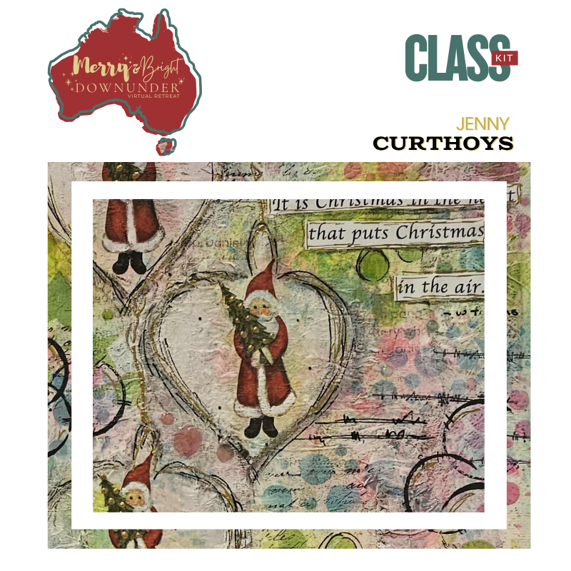 MERRY AND BRIGHT DOWNUNDER KIT JENNY CURTHOYS CHRISTMAS HEART