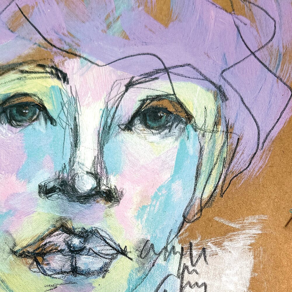 Dina Wakley MEdia Acrylic Paint Lavender