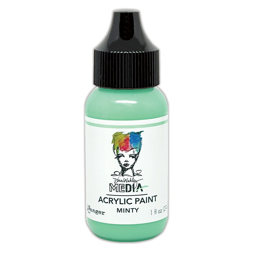Dina Wakley MEdia Acrylic Paint Minty