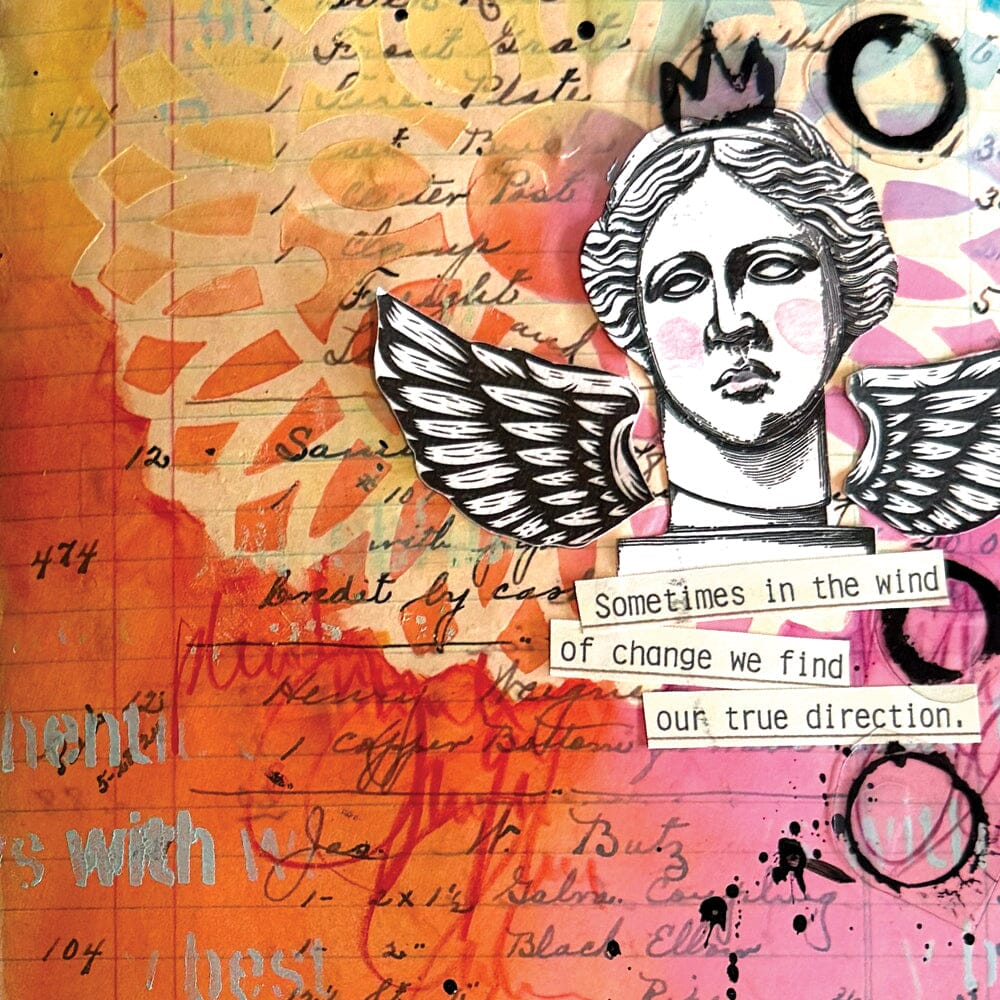 Dina Wakley MEdia Acrylic Paint Papaya