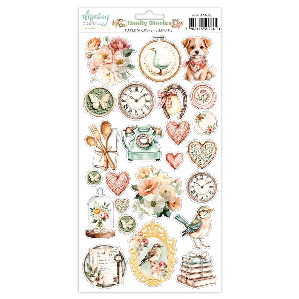Mintay- Paper Stickers - Family Strories 6 x 12