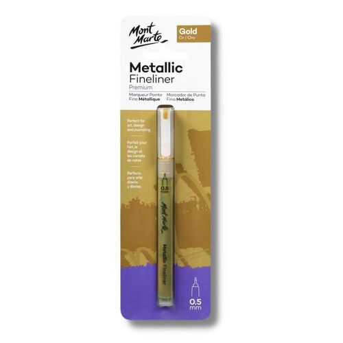 Mont Marte Fine Tip Marker Gold
