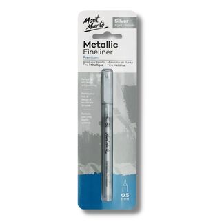 Mont Marte Fine Tip Marker Silver
