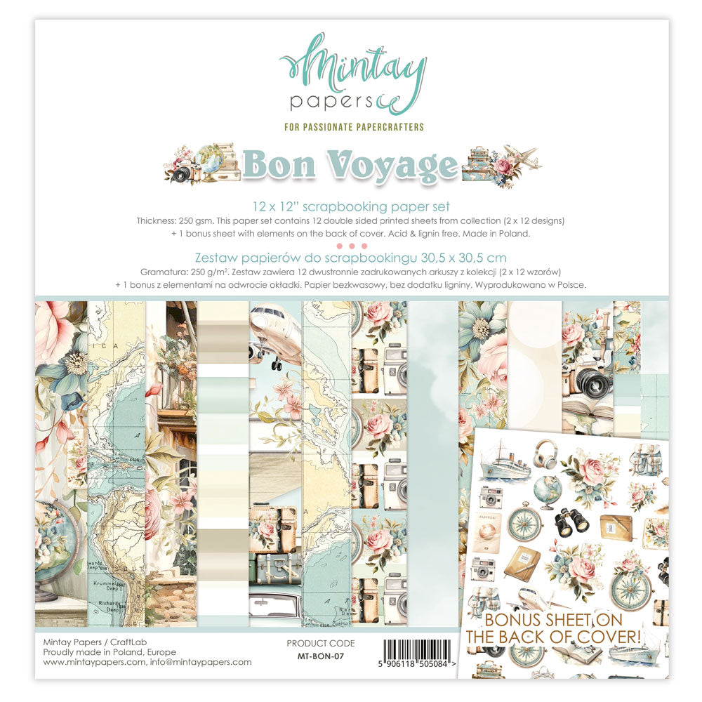 Mintay 12 x12 Collection - Bon Voyage