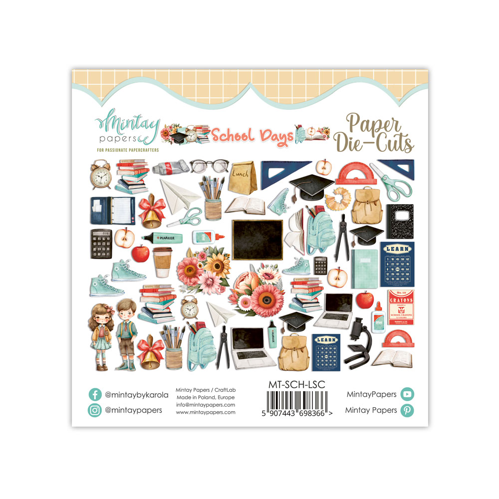 Mintay Papers - School Days - Die cuts