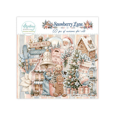 Mintay Snowberry Lane Paper Die Cuts - 60 Pieces