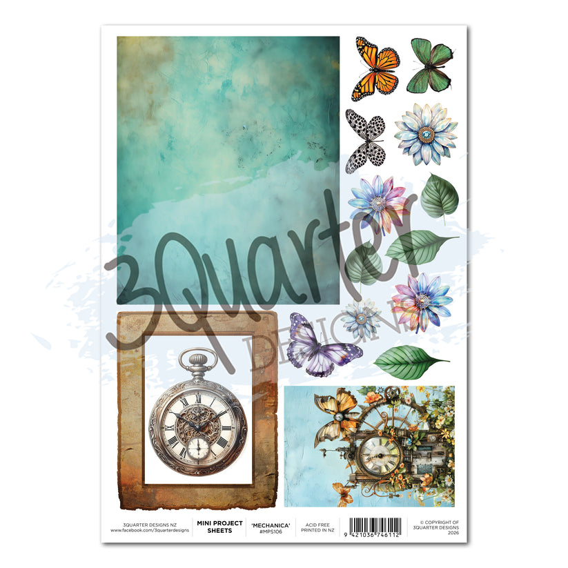 3Quarter Designs - Mini Project Sheet - Floral Mechanica