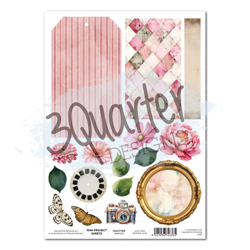 3Quarter Designs – Shutter Glam Mini Project Sheets