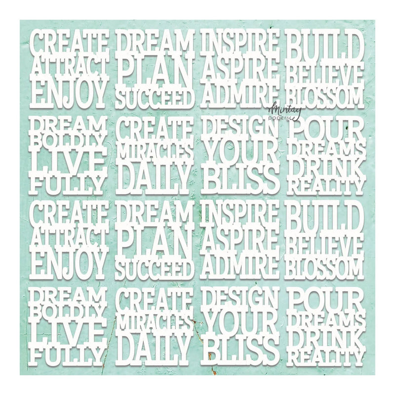 Mintay Chipboard - Achippies Affiermations