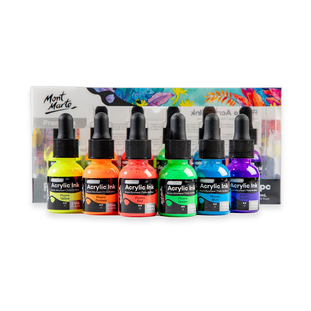 Mont Marte Acrylic Ink Premium fluro