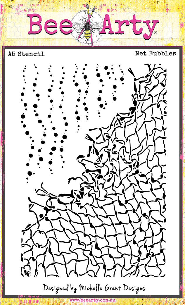 BeeArty Ocean Vibe A5 Stencil