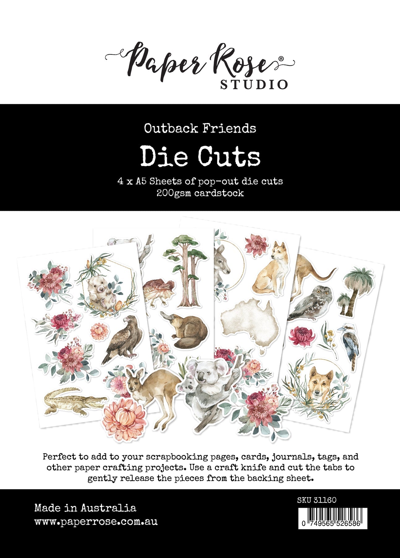 Paper Rose Studio - Out Back Friends Die Cuts