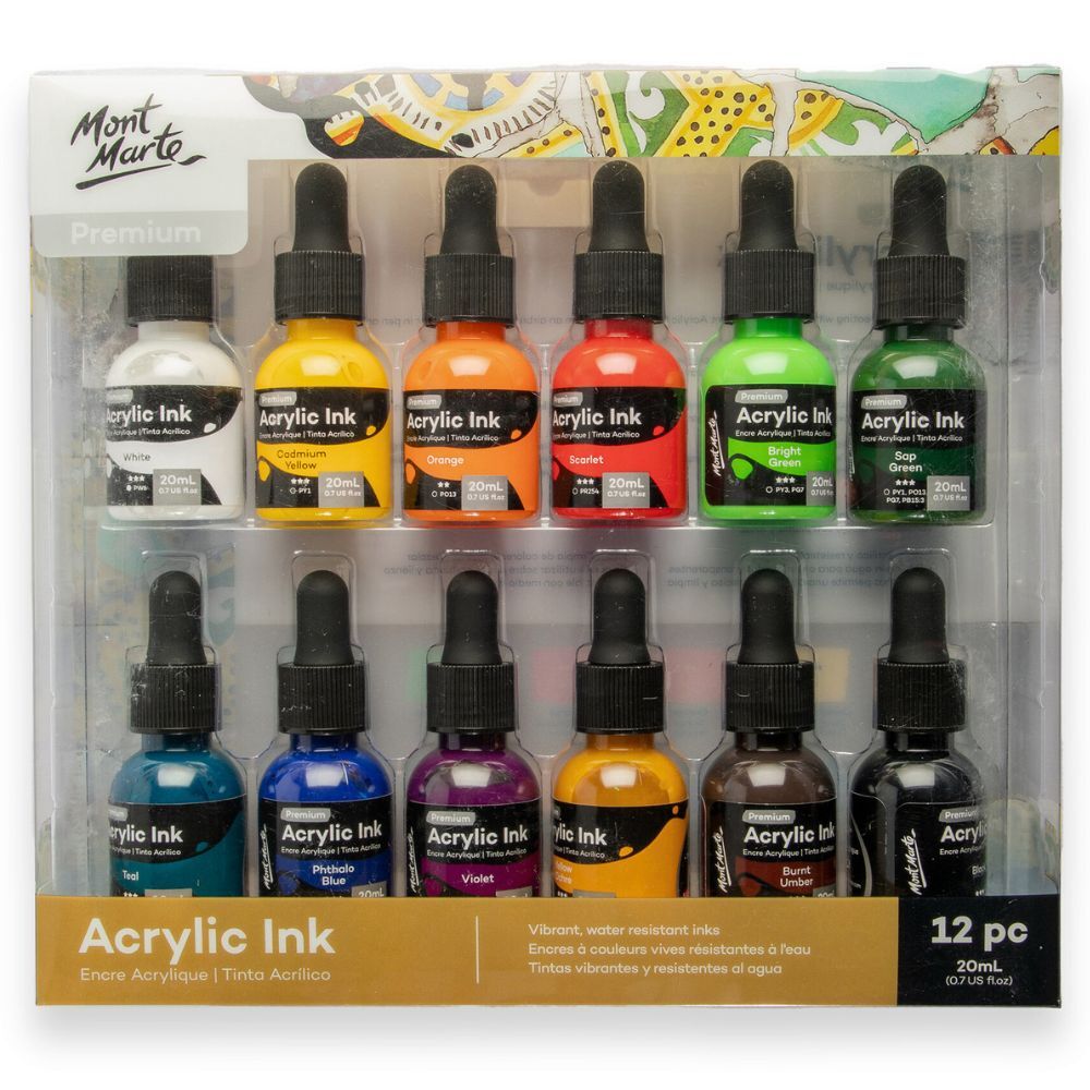 Mont Marte Acrylic Ink Premium