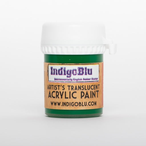 Indigo Blu Artists - Translucent Acrylic Paint - Racing Green