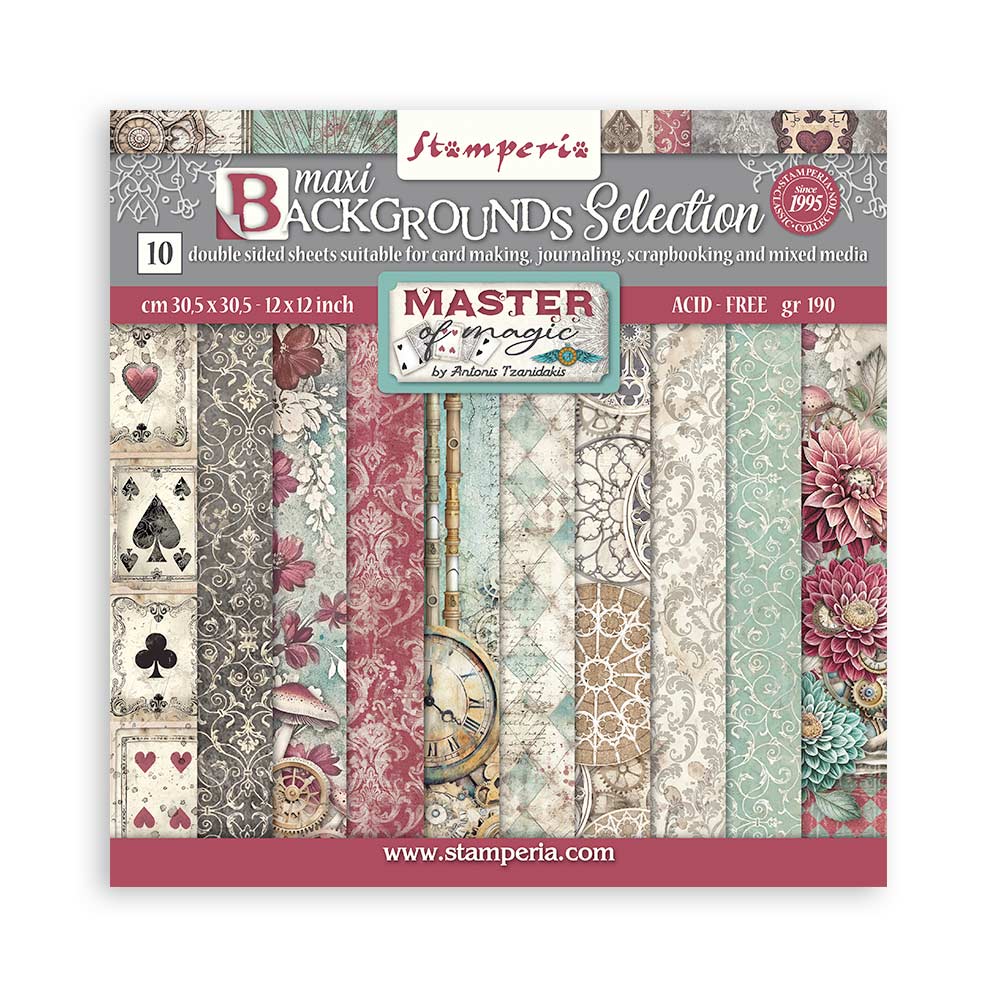Stamperia Master of Magic 12 x12 Paper Backgrounds