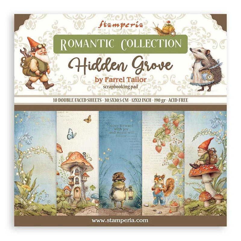 Stamperia 12 x 12 10 sheet - Hidden Grove