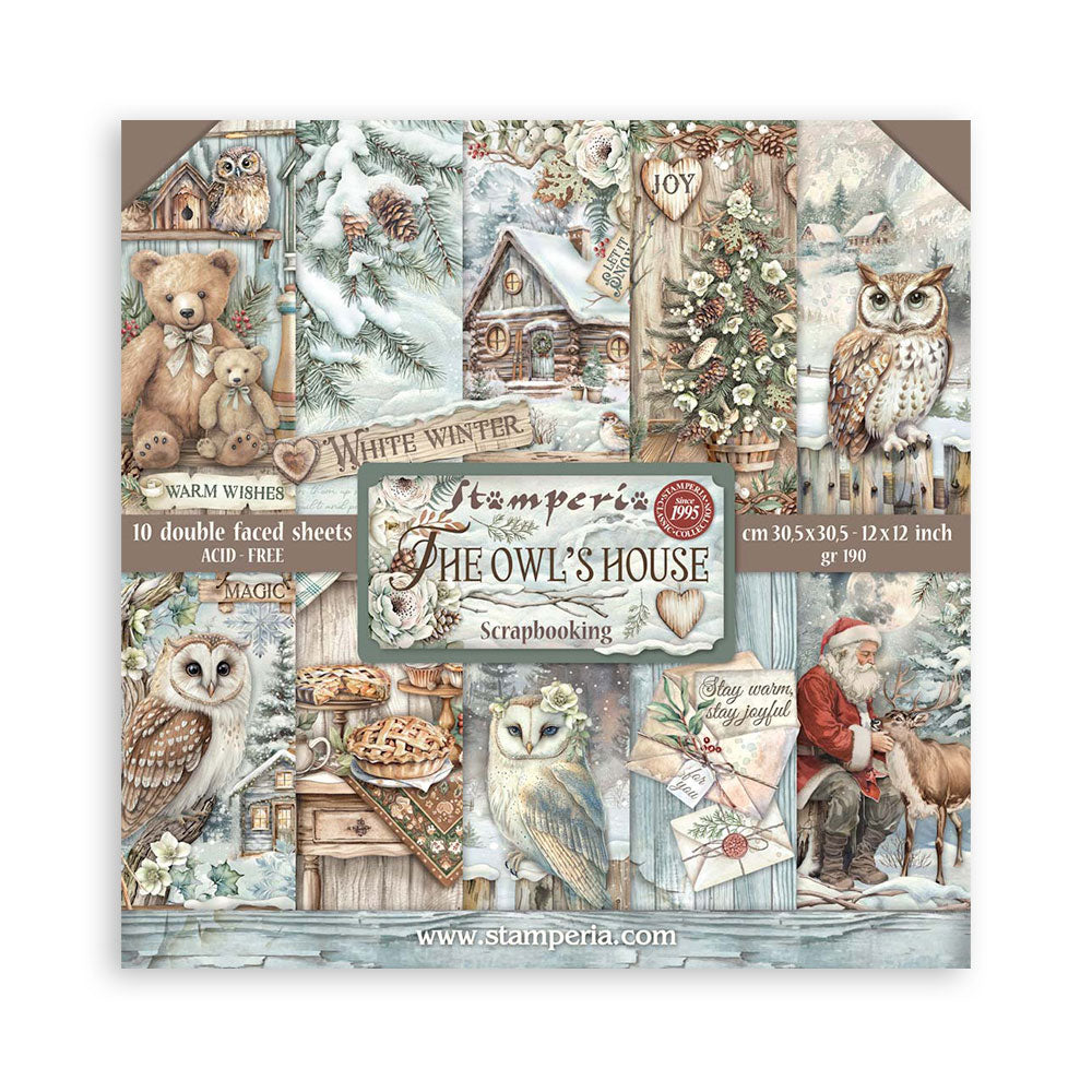Stamperia - Paper Pads - The Owls House - 12 x 12cm pad 10 sheets
