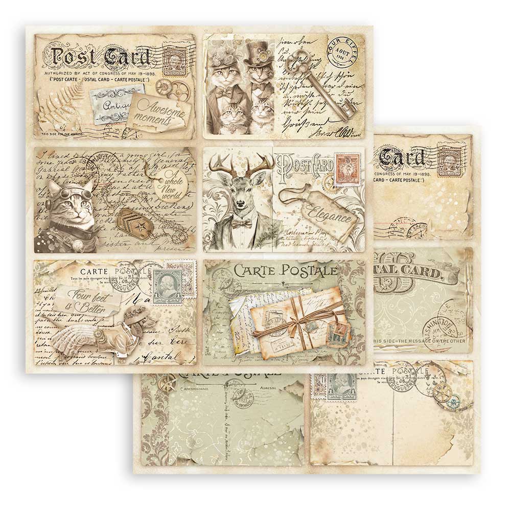 Stamperia Scrapbooking Pad 10 Sheets 8" x 8" - Alterego