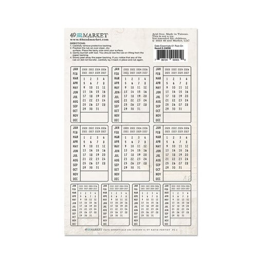 49 and Market -Rubon Transfers - Date Essentials - 01