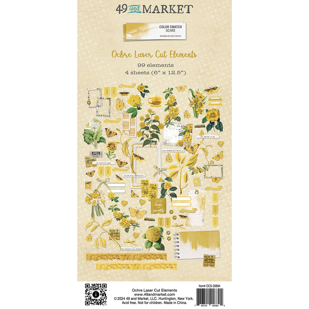 49 and Market - Laser Cut Elements - Color swatch Ochre