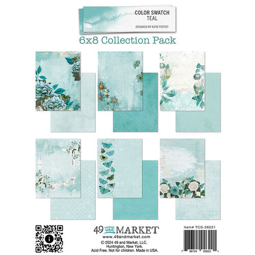 49 & Market Color Swatch 6 x 8 collection Pack Teal