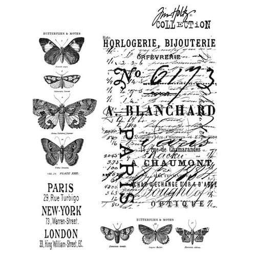 Tim Holtz Cling Rubber Papillon