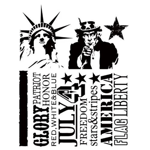 Tim Holtz -Stampers Anonymous Americana Silhouettes