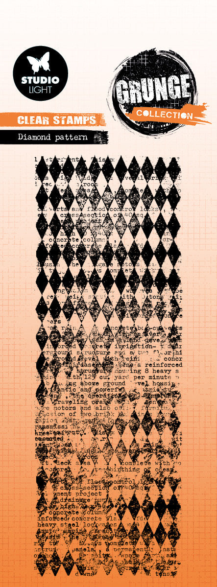 Studio Light - Grunge Collection - Clear Stamp - Diamond pattern