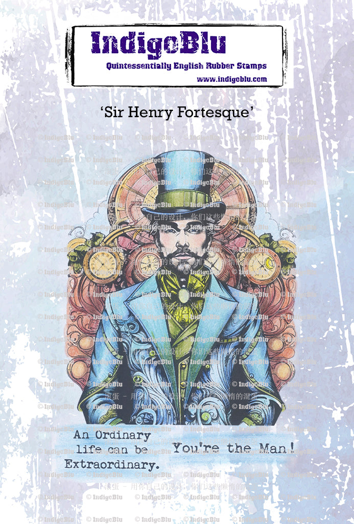 IndigoBlu A6 Stamp - Sir Henry Fortesque