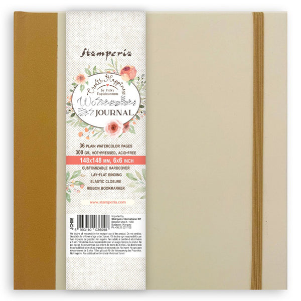 Stamperia Create Happiness Watercolour Journal 6x6