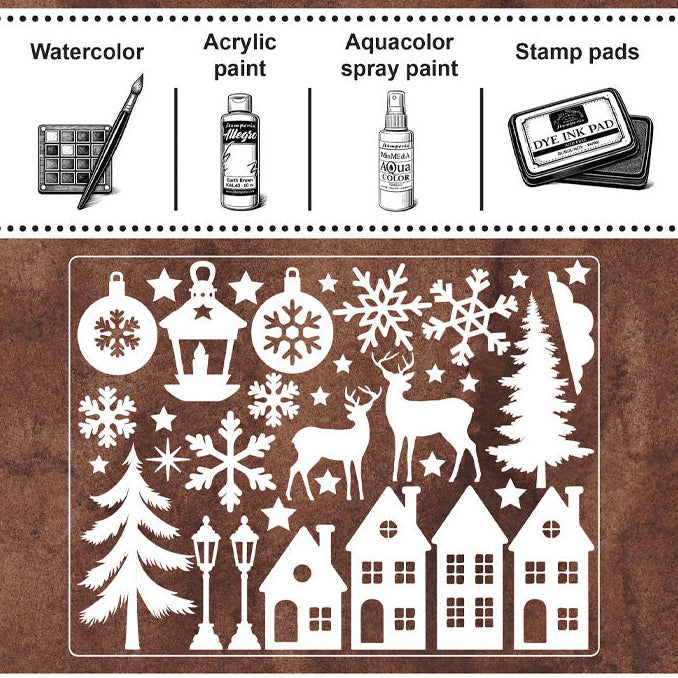 Stamperia Christmas Laser Cut Paper Shapes