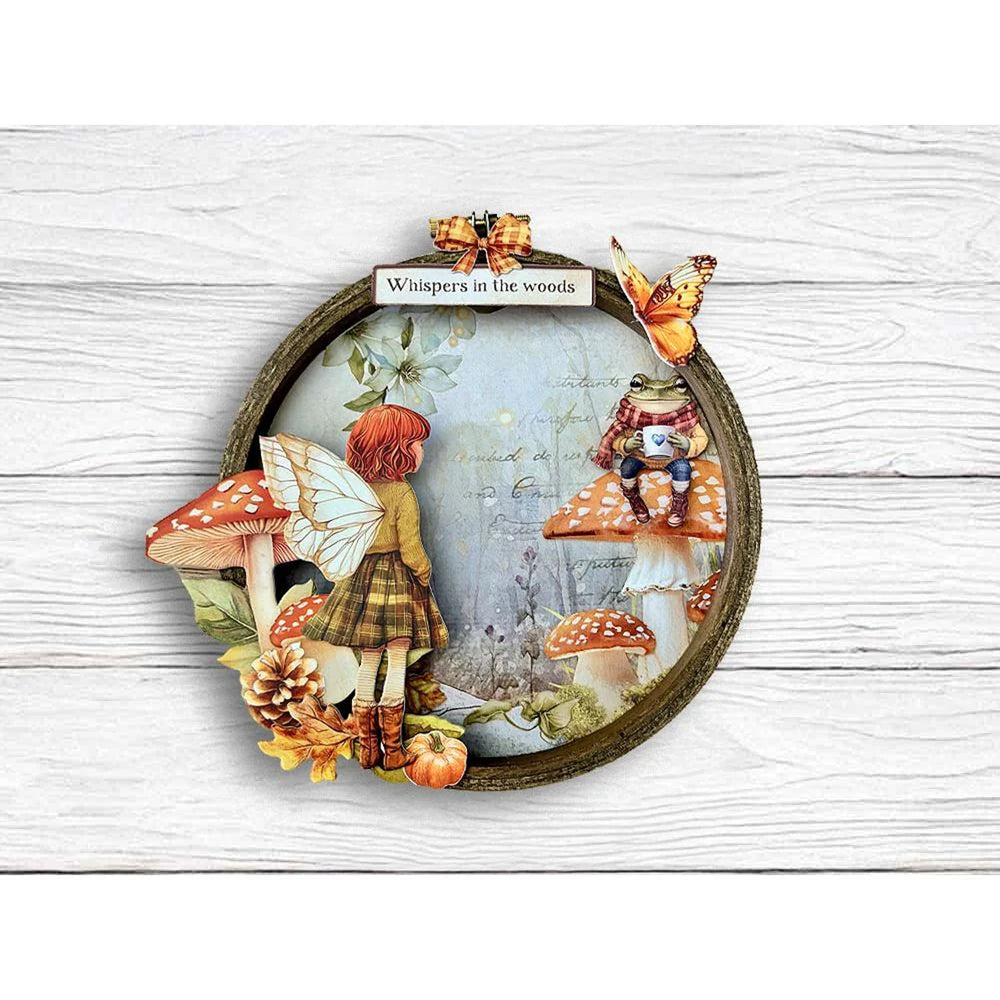 Stamperia Rub-On 4.17"x 8.5" - Whispering Woods - Magnolia