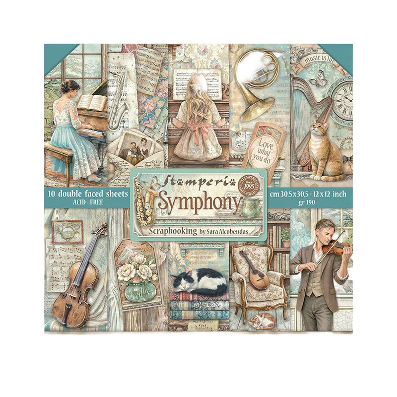 Stamperia Symphony Scrapbooking Paper Pad 12x12