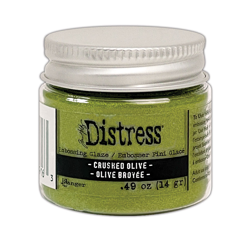 Distress Embossing Glaze - Crushed Olive