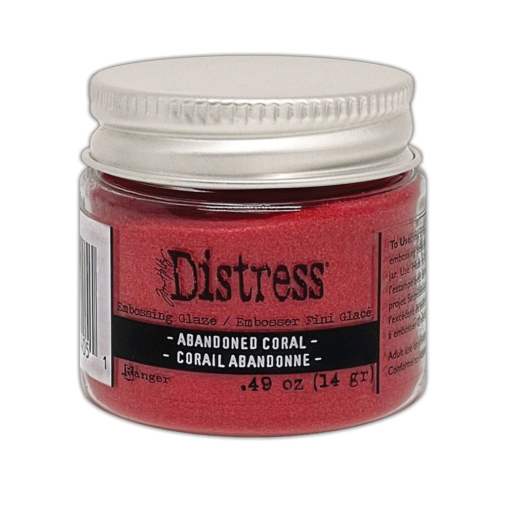 Distress Embossing Glaze - Abandoned Coral