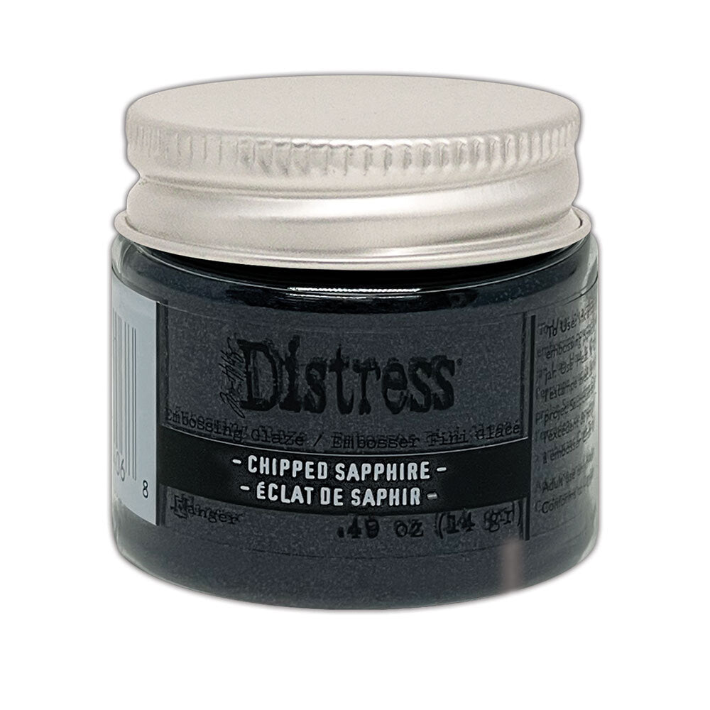 Distress Embossing Glaze - Chipped Sapphire