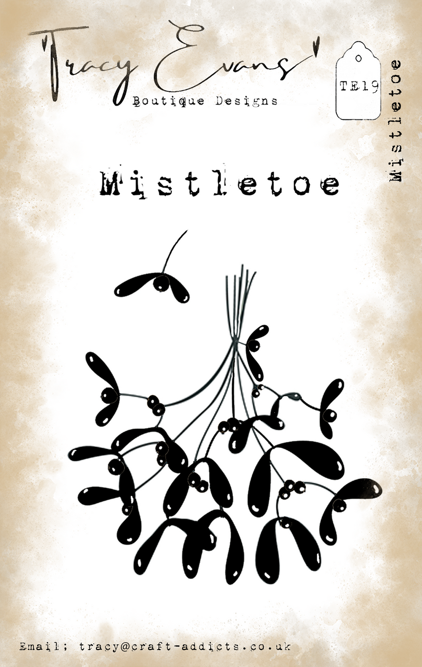 Tracy Evans TE19 - Mistletoe A7 Stamp