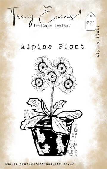 Tracy Evans TE1 - Alpine Plant A7 Stamp