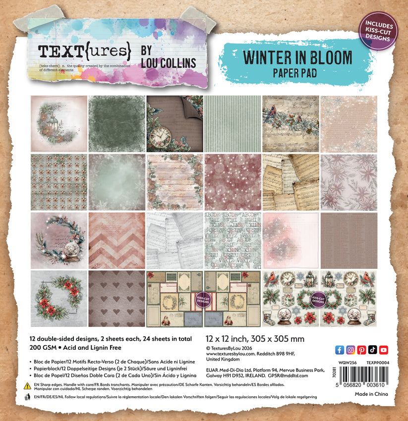 Winter in Bloom 12 x 12 Paper Pad